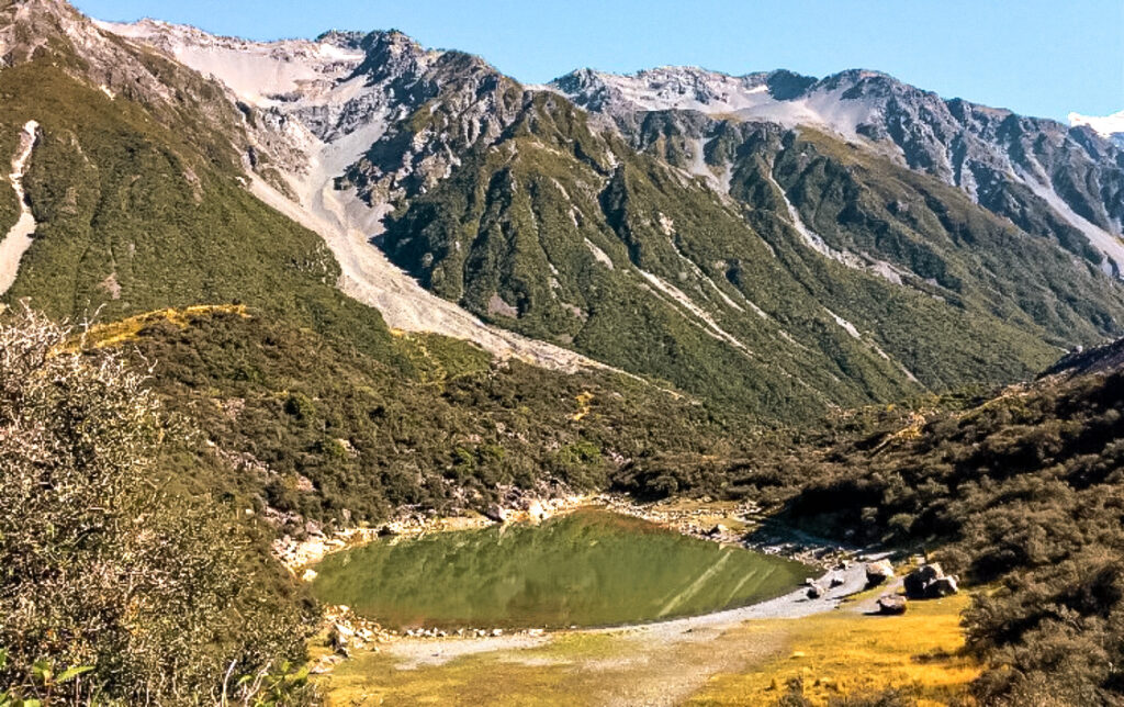 Tasman Glacier in New Zealand