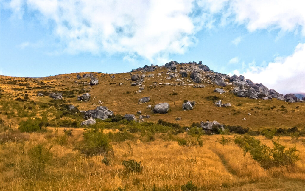 Castle Hill in New Zealand
