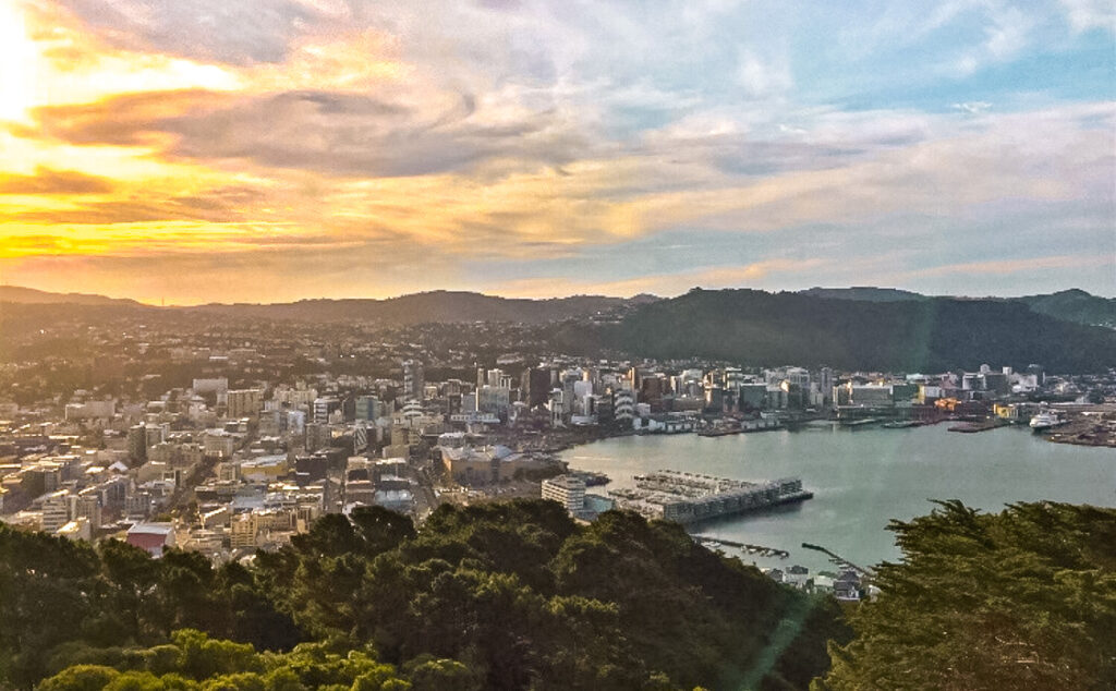 View from Mount Victoria in Wellington 