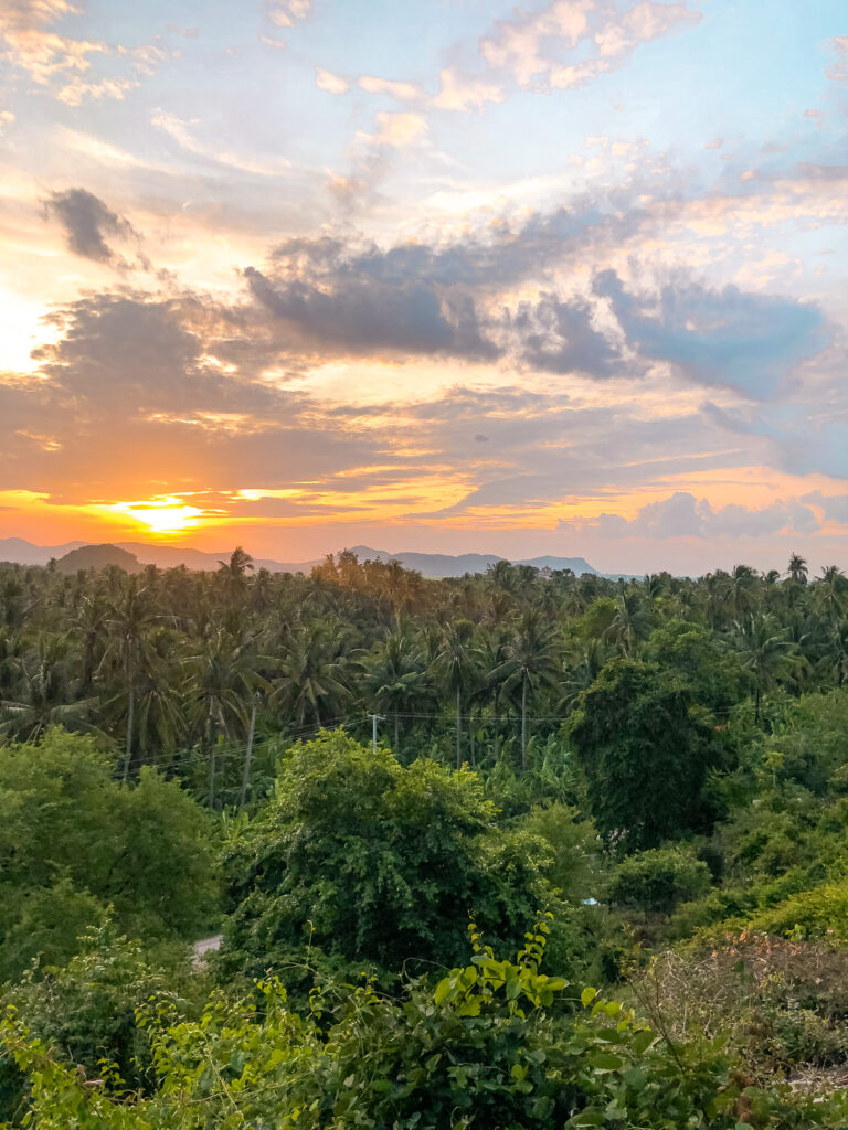 Sunset over battambang
