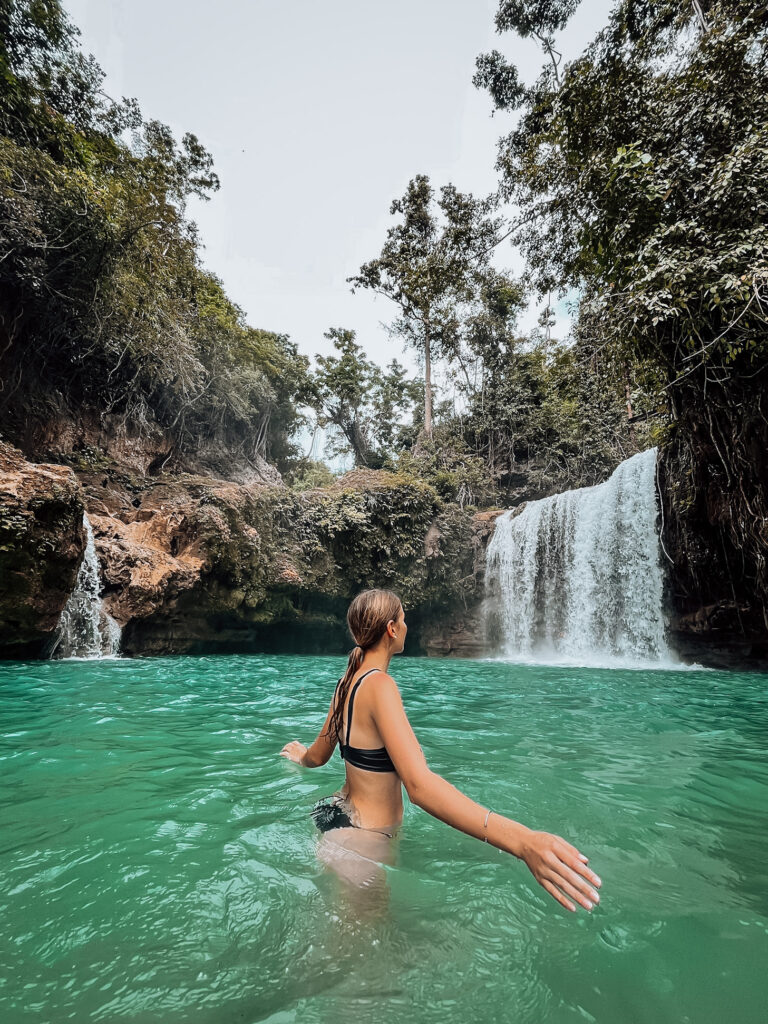 Kawasan Falls on Moalboal on the Philippines