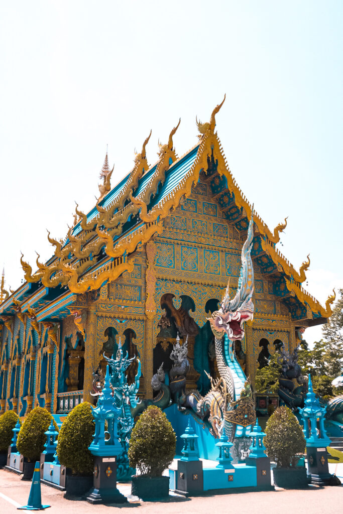 Blue Temple in Chiang Rai in Thailand