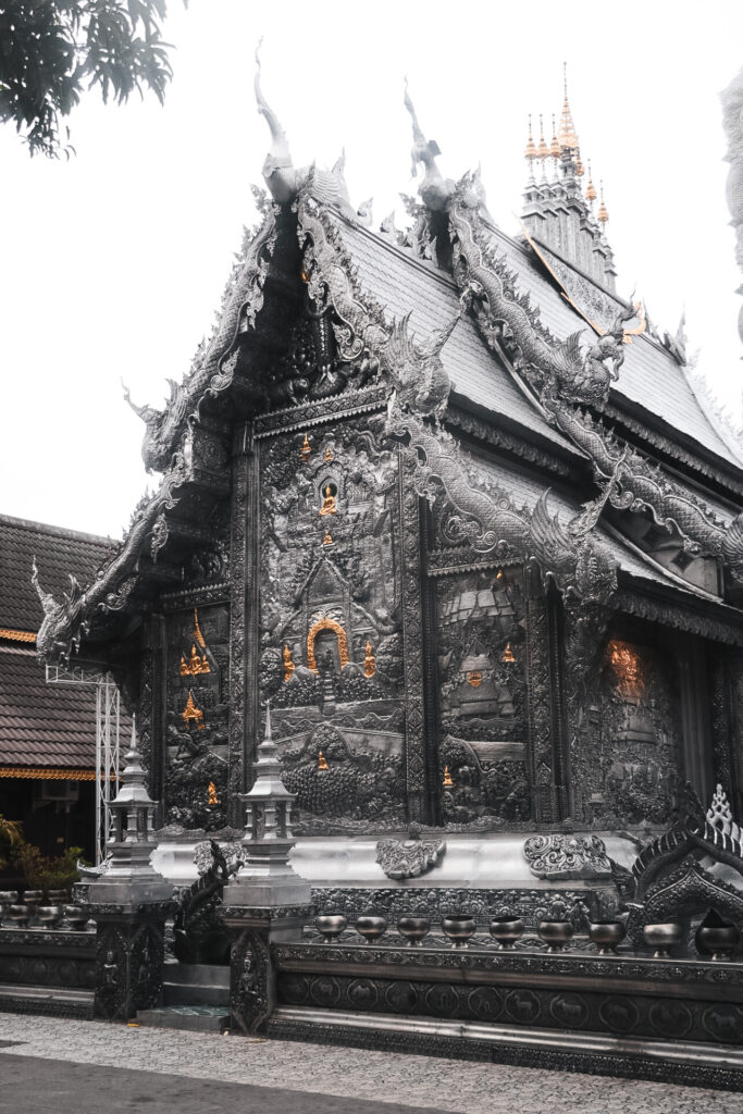 Wat Sri Suphan the silver temple in Chiang Mai in Thailand